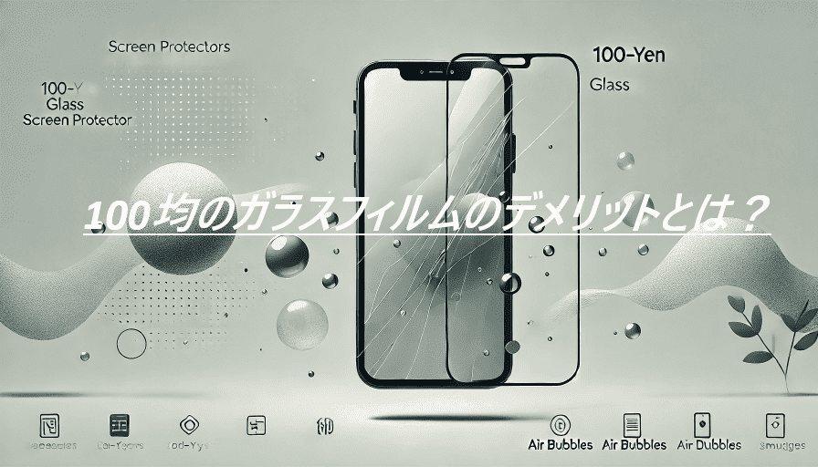 100均のガラスフィルムのデメリットとは?