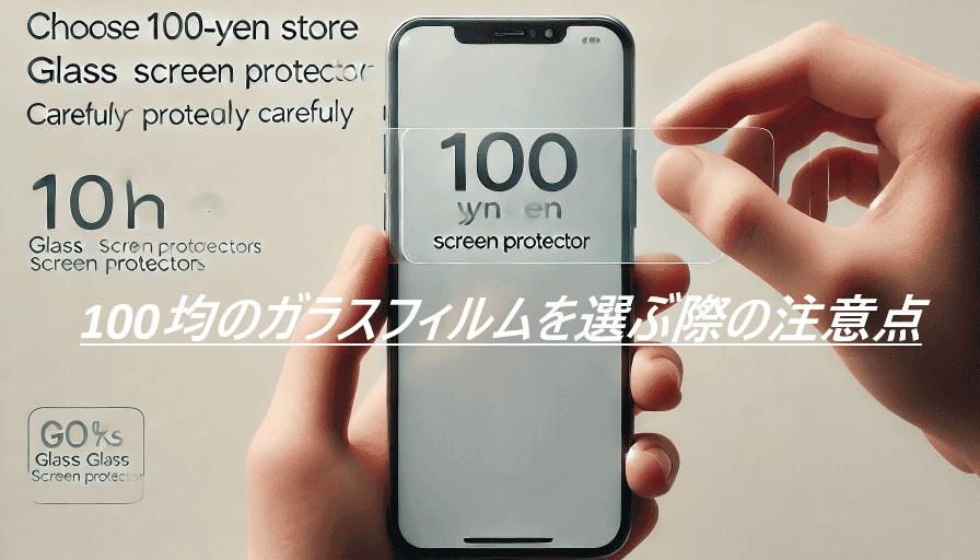 100均のガラスフィルムを選ぶ際の注意点