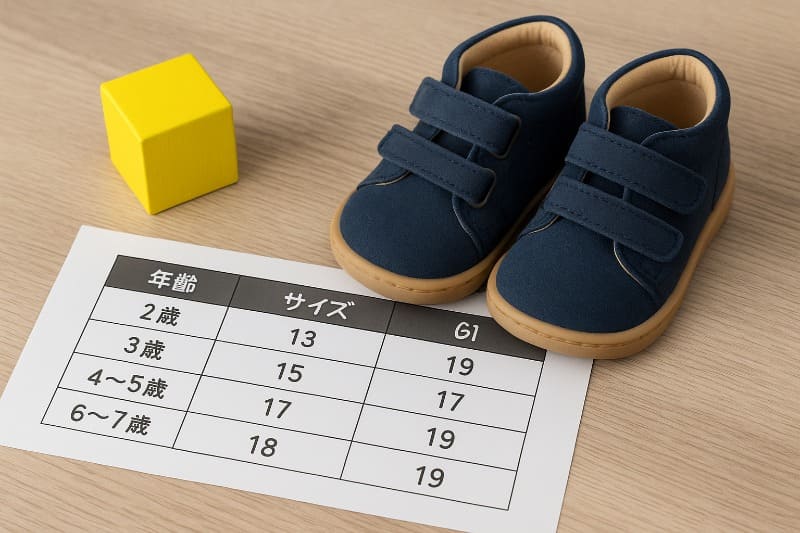 子供靴のサイズ平均と19センチの位置づけ