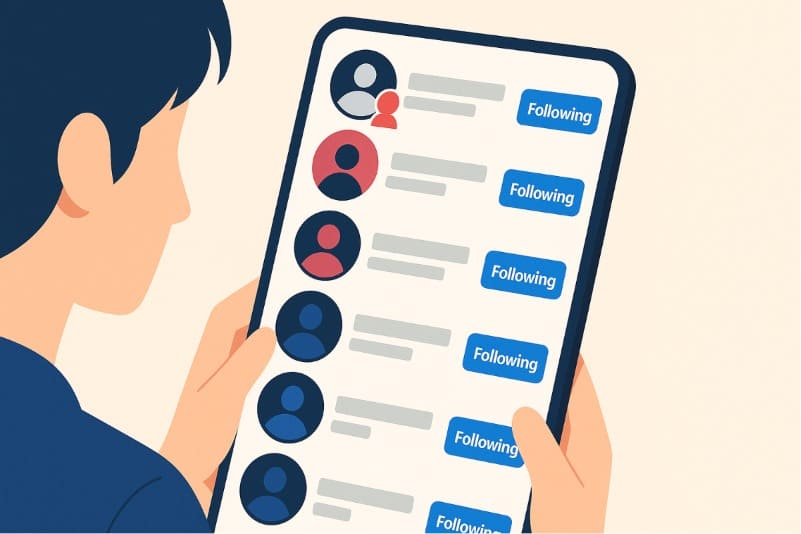 インスタ フォロー中 順番 浮気フォロー中順に浮気相手が出る?