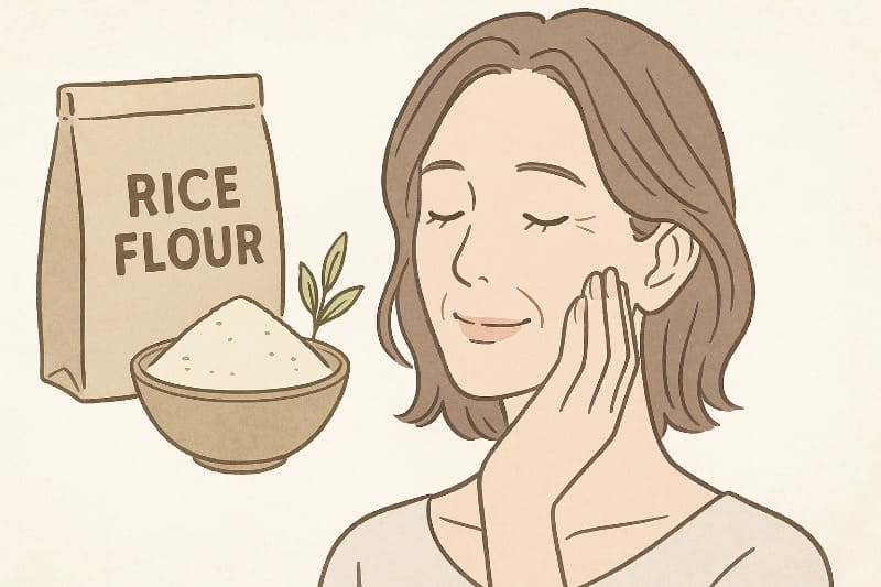 米ぬかパック小麦粉なしでもしわケアは可能?