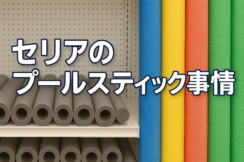 セリアのプールスティック事情