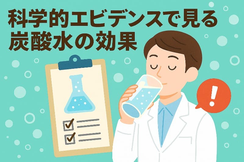 科学的エビデンスで見る炭酸水の効果
