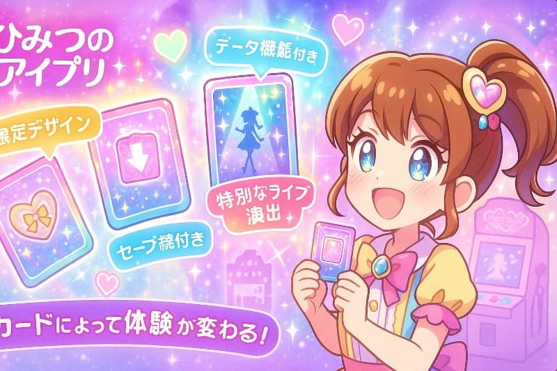 ひみつのアイプリ セーブカードの特徴
