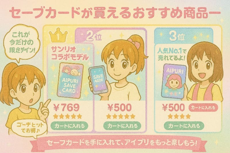 セーブカードが買えるおすすめ商品一覧