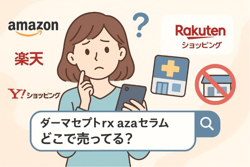 ダーマセプトrx azaセラムはどこで売ってる?