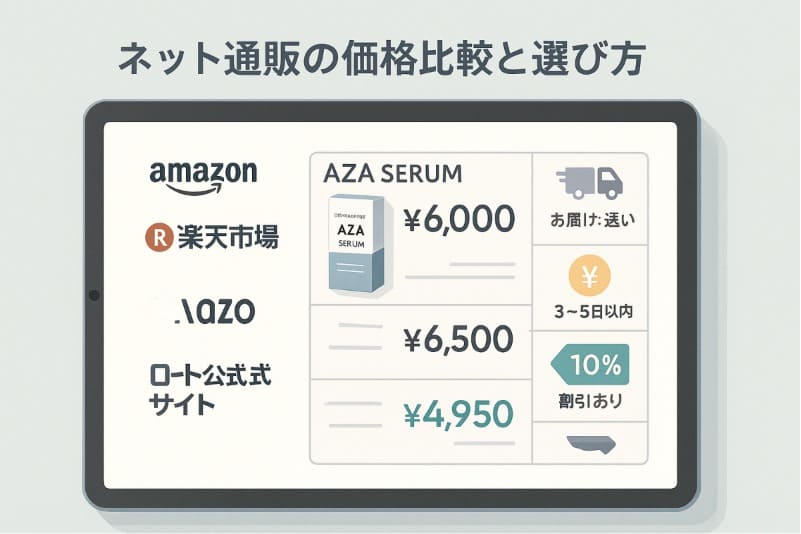 ダーマセプトRX AZAセラムネット通販の価格比較と選び方