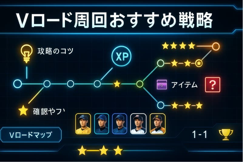 プロスピで勝てるVロード周回おすすめ方法と報酬効率を解説 | お得情報サイト