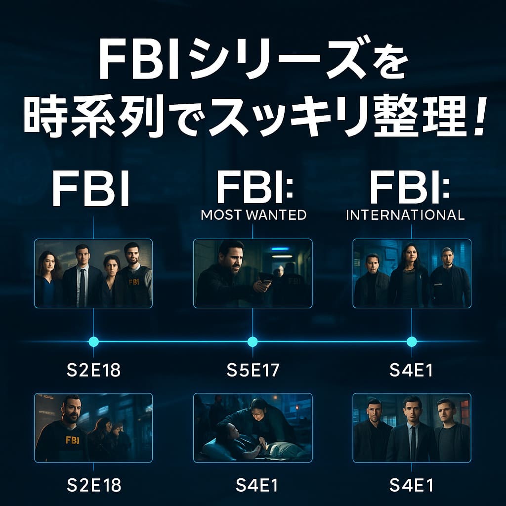 FBIシリーズを時系列でスッキリ整理!