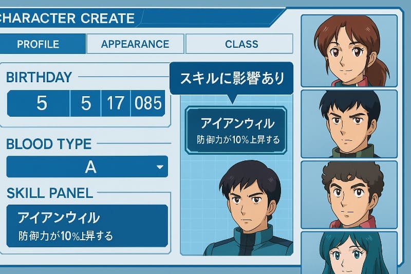 g ジェネジェネシス取り返しのつかない要素。マイキャラの誕生日設定による影響