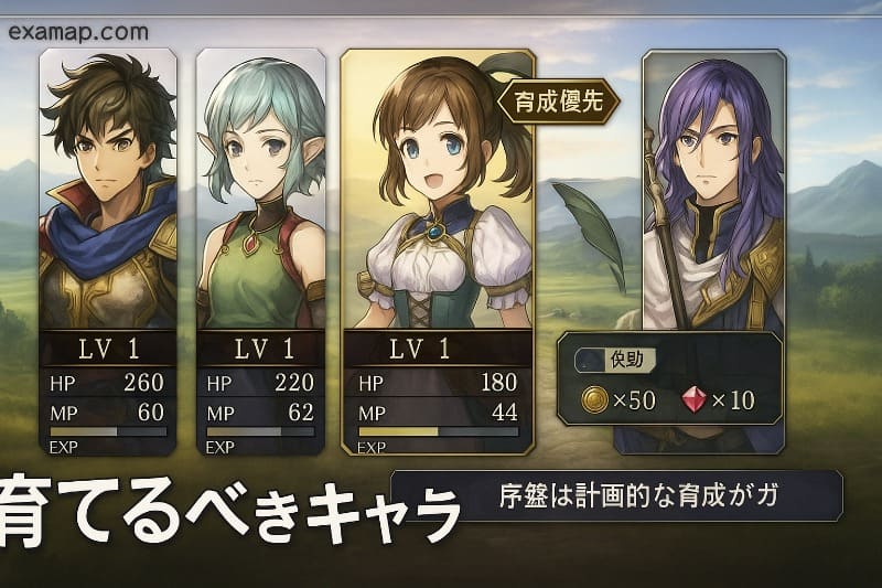 アナデン取り返しのつかない要素。育てるべきキャラを序盤に決める重要性