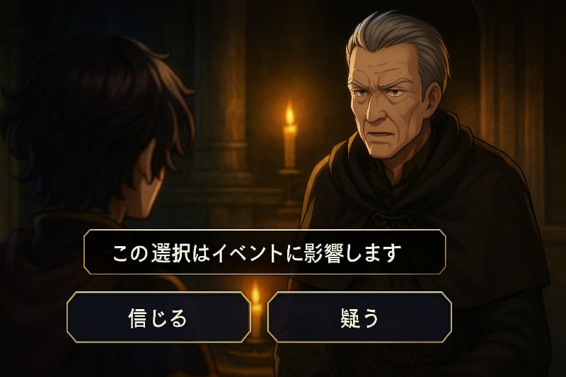 アナデン取り返しのつかない要素。ストーリー選択肢による影響はある?