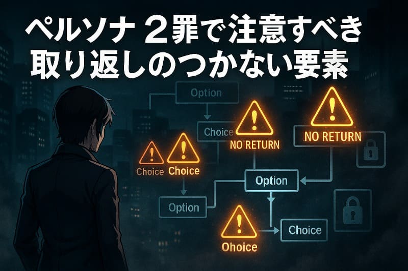 ペルソナ2罪で注意すべき取り返しのつかない要素
