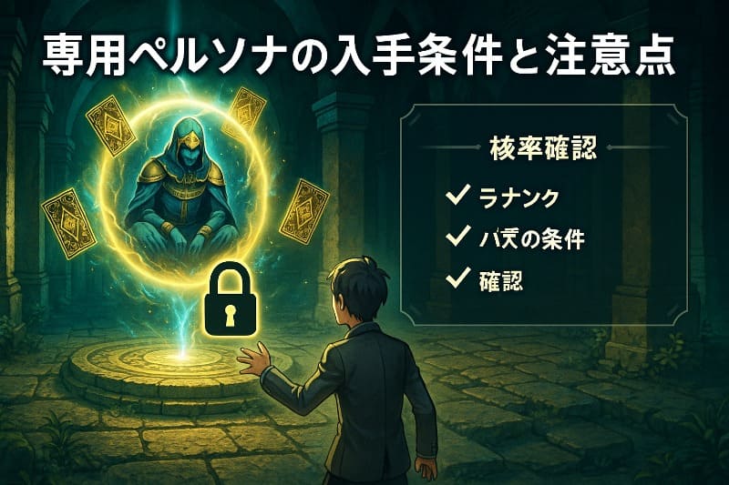 ペルソナ2罪 取り返しのつかない要素。専用ペルソナの入手条件と注意点