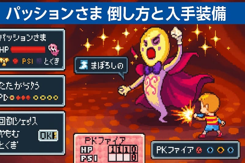 mother3 取り返しのつかない要素。パッションさま 倒し方と入手装備