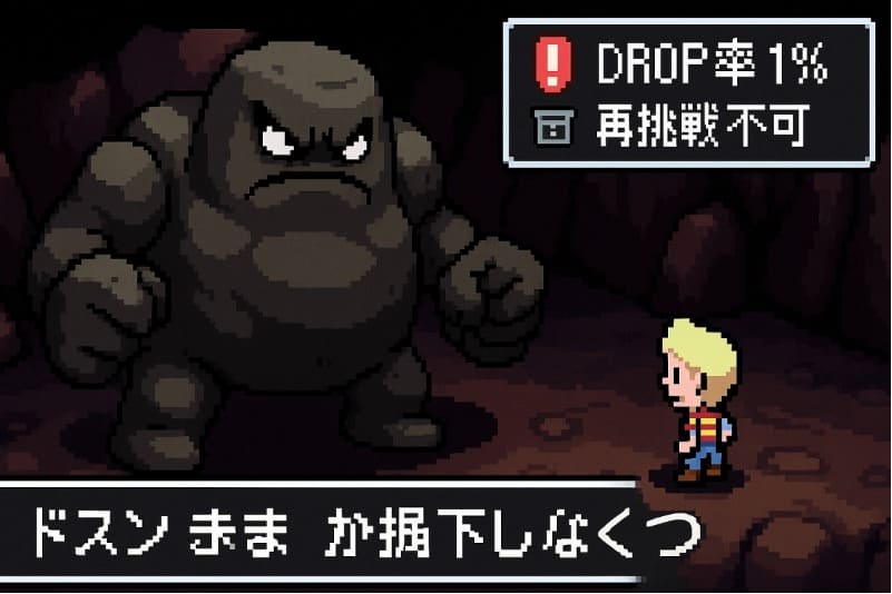 mother3 取り返しのつかない要素。ドスンのおまもり 確率と再挑戦不可の理由