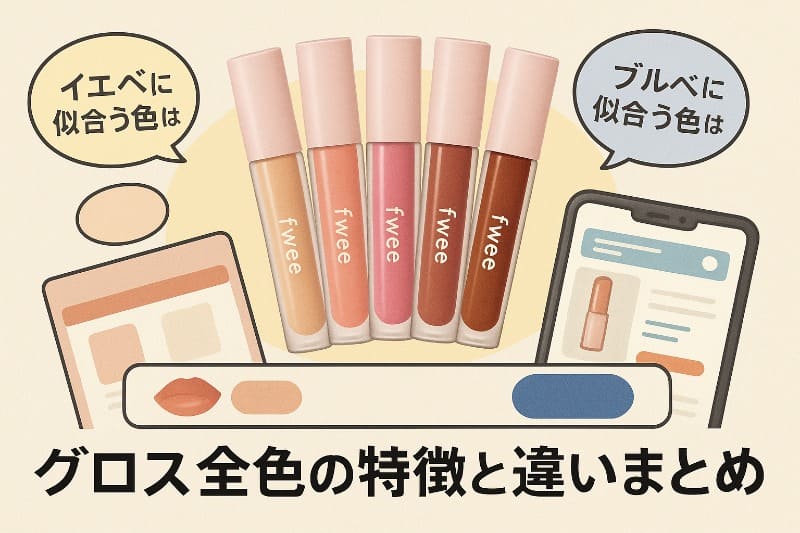 fweeグロス全色の特徴と違いまとめ