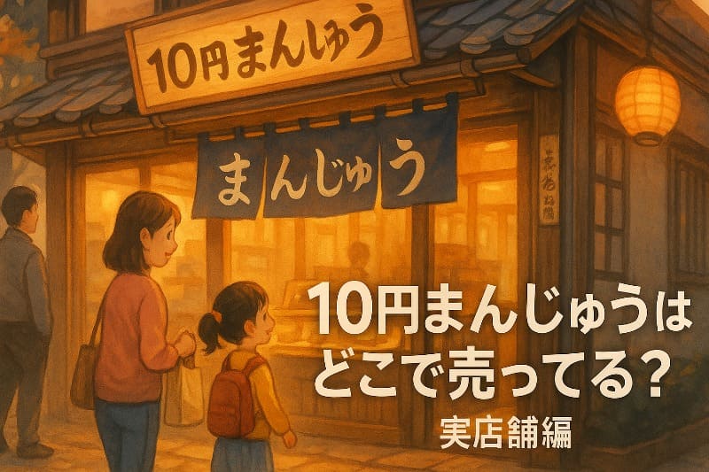 10円まんじゅうはどこで売ってる?実店舗編