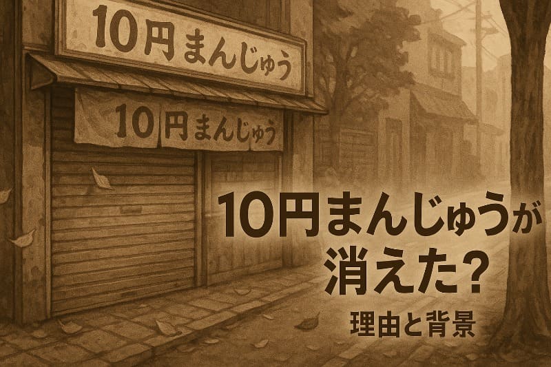 10円まんじゅう どこで売ってる。10円まんじゅうが消えた?理由と背景