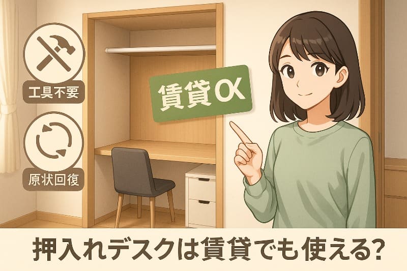 押入れデスクは賃貸でも使える？