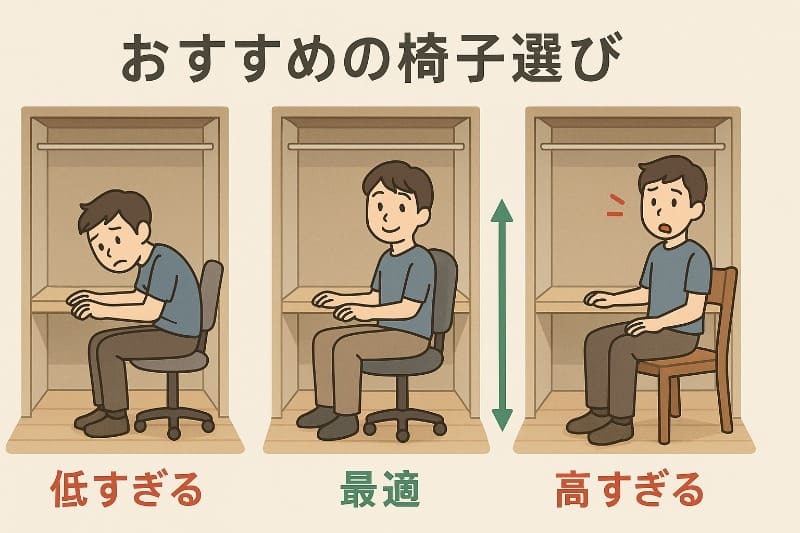 押入れデスクに適した椅子おすすめの選び方