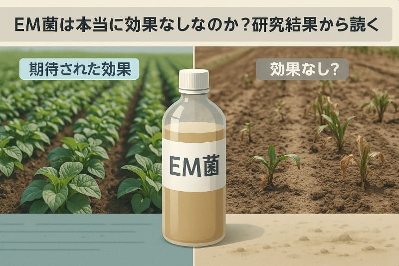 em菌は本当に効果なしなのか?研究結果から読み解く