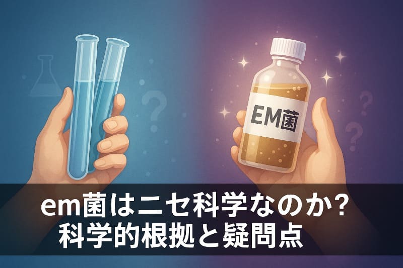 em菌はニセ科学なのか?科学的根拠と疑問点