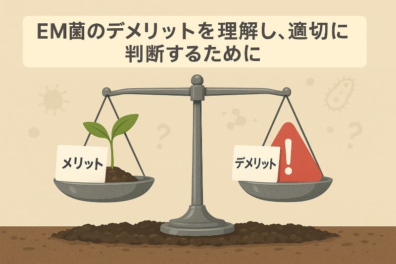em菌のデメリットを理解し、適切に判断するために