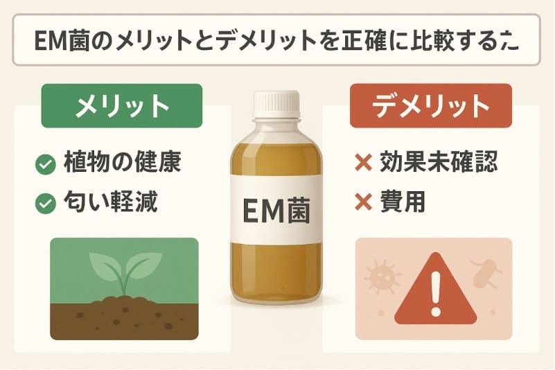 em菌のメリットとデメリットを正確に比較する