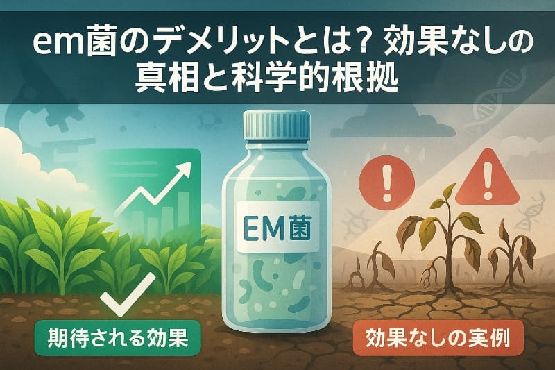 em菌のデメリットとは？効果なしの真相と科学的根拠