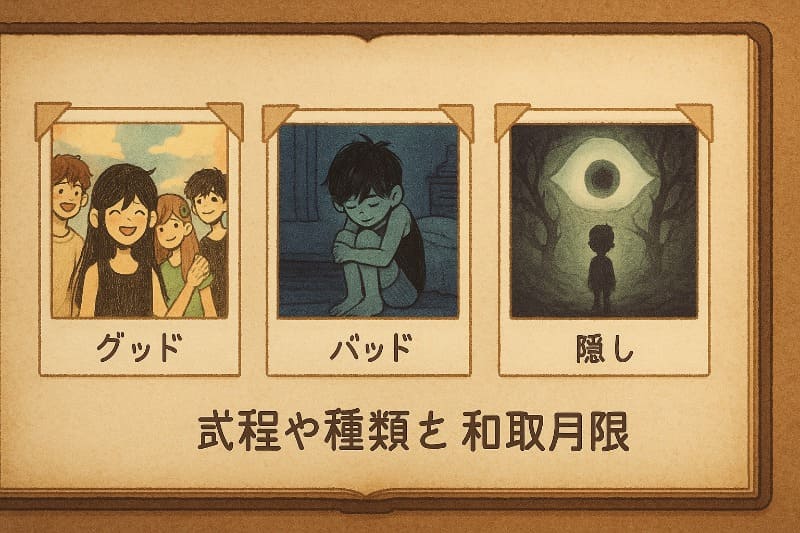 omori 取り返しのつかない要素。エンディングは何個?種類と回収条件