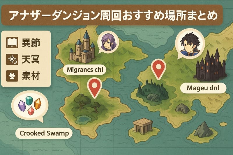 アナザーダンジョン周回おすすめ場所まとめ