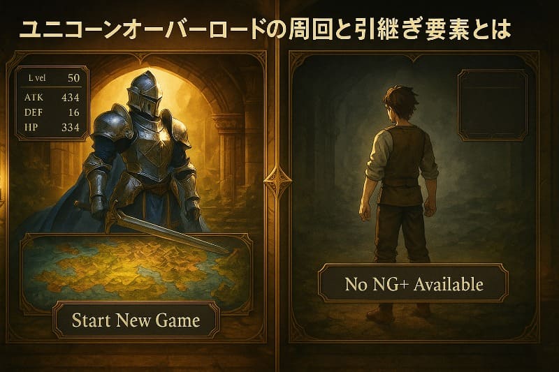 ユニコーンオーバーロードの周回と引き継ぎ要素とは