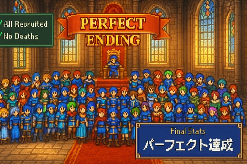 ファイアーエムブレム紋章の謎 取り返しのつかない要素。パーフェクトエンドの条件と必要準備