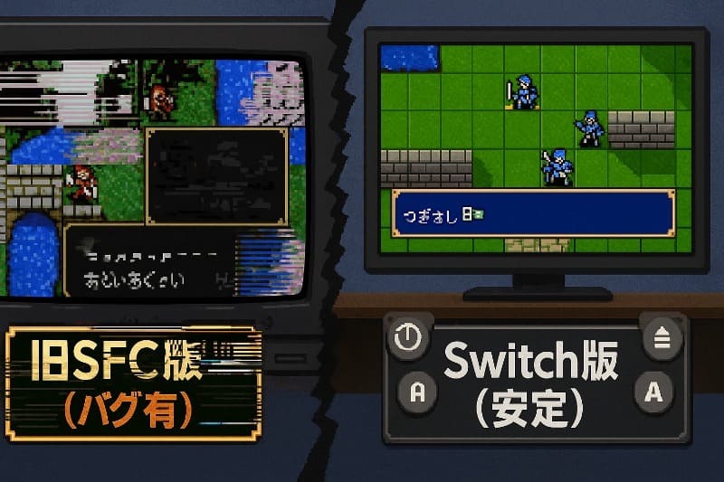 ファイアーエムブレム紋章の謎 取り返しのつかない要素。初期バージョンのバグと対応バージョンの選び方