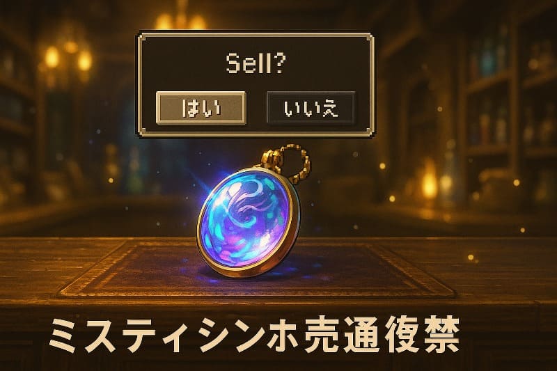 テイルズオブファンタジア 取り返しのつかない要素。ミスティシンボルは売却厳禁