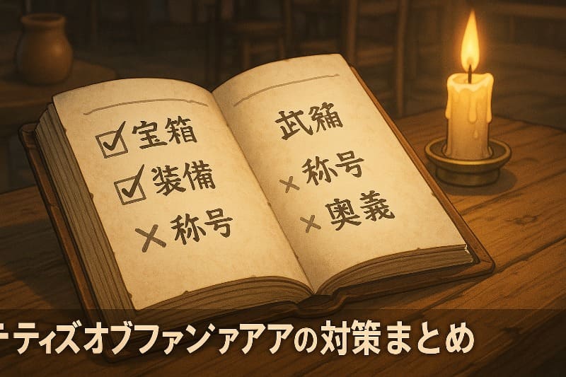 テイルズオブファンタジアの取り返し要素と対策まとめ