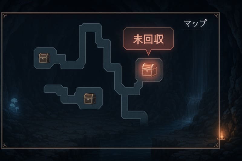 テイルズオブファンタジア 取り返しのつかない要素。闇の洞窟マップでの宝箱注意点