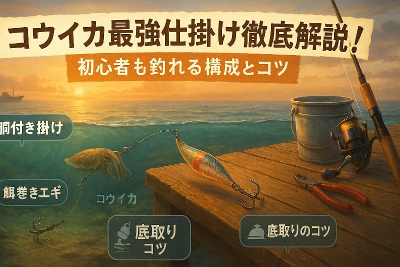 コウイカ最強仕掛け徹底解説！初心者も釣れる構成とコツ