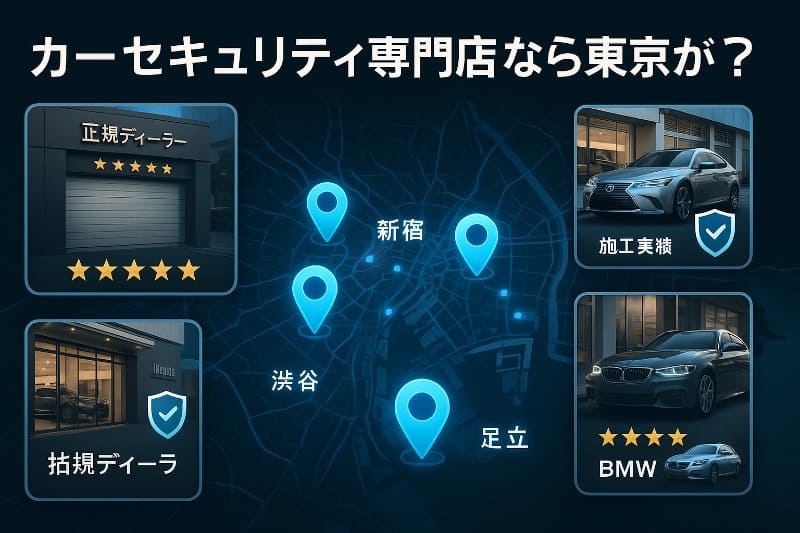 カーセキュリティ専門店なら東京が安心?