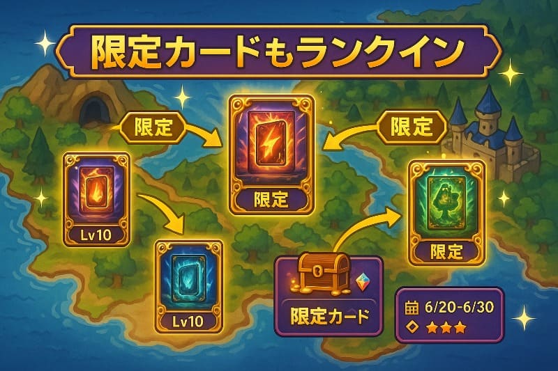 ぐるり森の限定カードもランクイン
