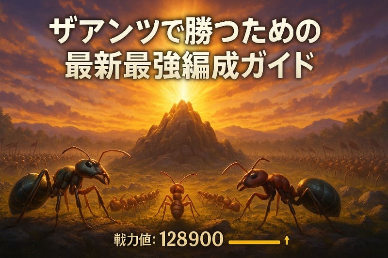 ザアンツで勝つための最新最強編成ガイド