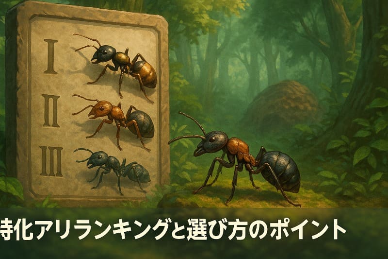 ザアンツ特化アリランキングと選び方のポイント