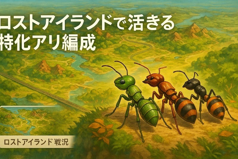 ザアンツロストアイランドで活きる特化アリ編成