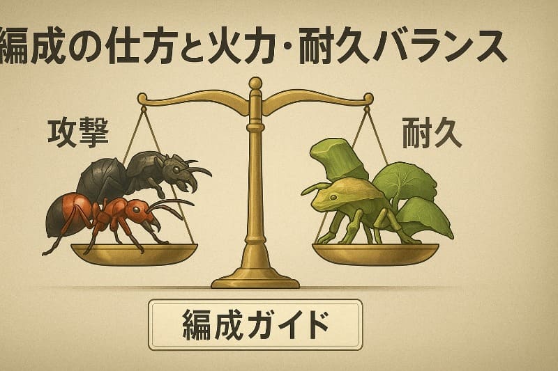 ザアンツ編成の仕方と火力・耐久バランス