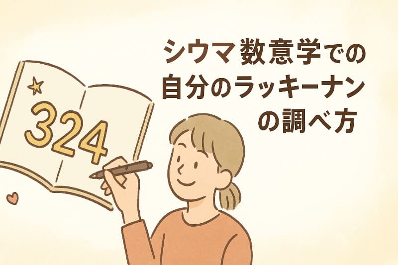 シウマ数意学での自分のラッキーナンバーの調べ方