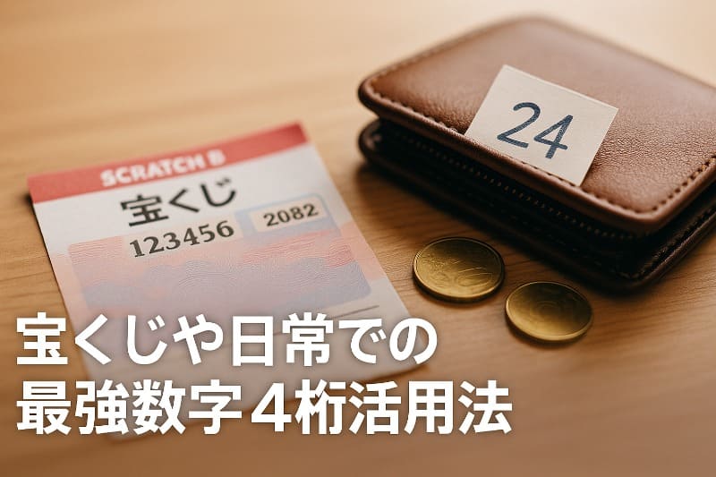 宝くじや日常での最強数字4桁活用法
