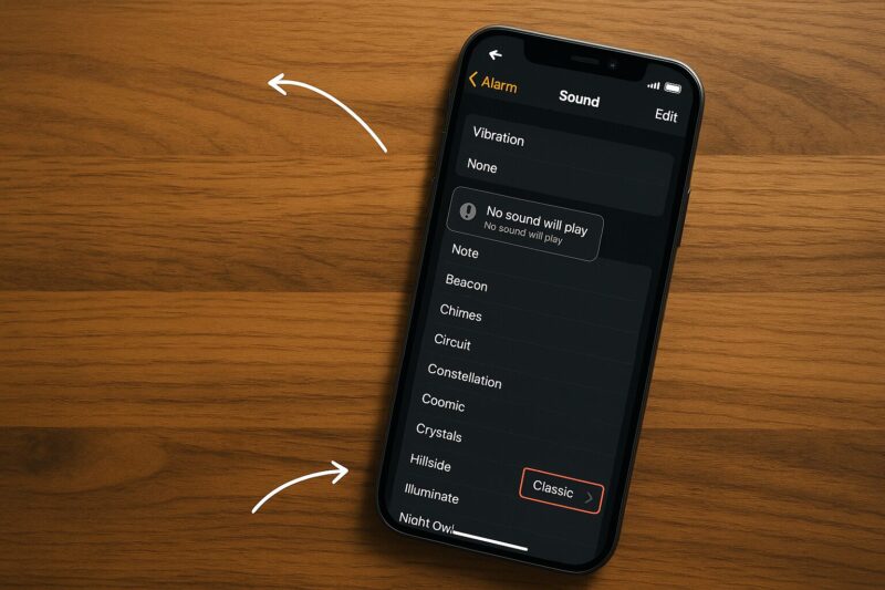 iPhoneのアラーム音一覧の見方と注意点