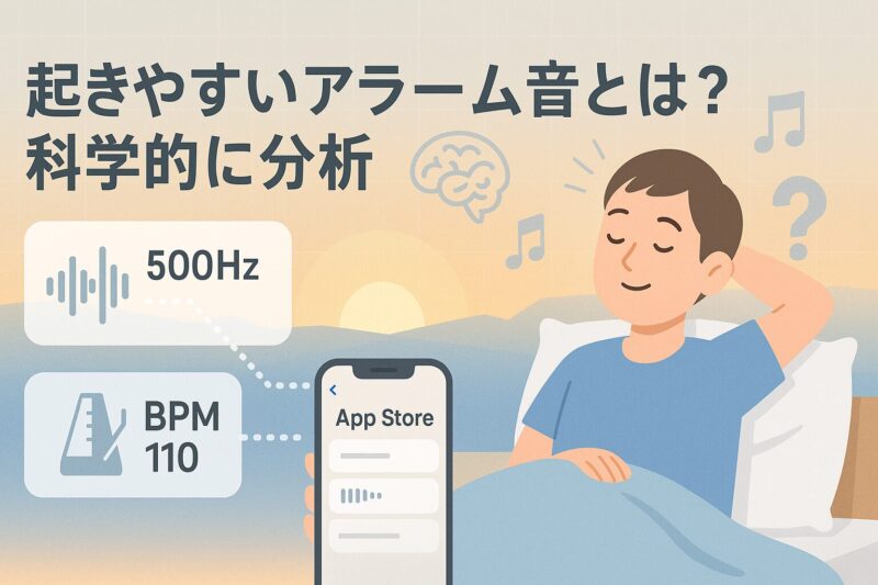 起きやすいアラーム音とは?科学的に分析