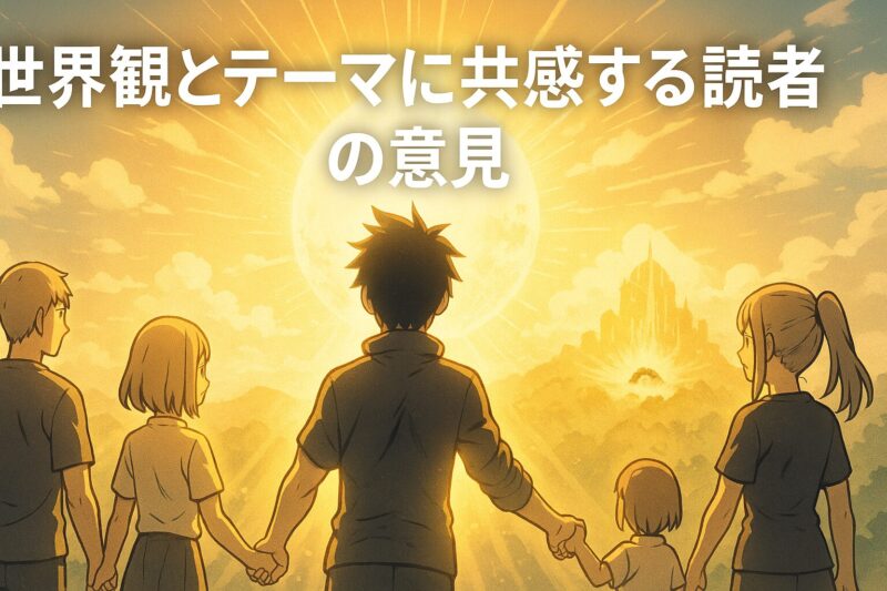 世界観とテーマに共感する読者の意見